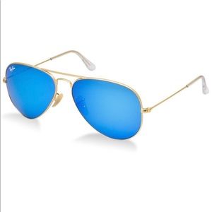 Raybans - Reflective Blue